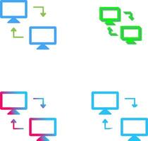 Sharing Systems Icon Design vector