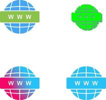 World Wide Web Icon Design vector