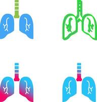 Lung Icon Design vector