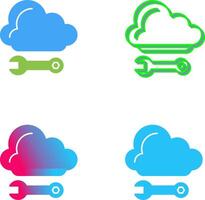 Cloud Computing Icon Design vector