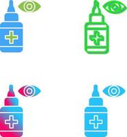 Eye Drop Icon Design vector