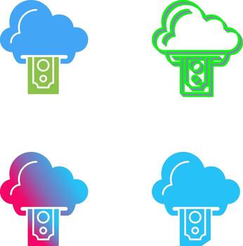 Cloud Computing Icon Design vector