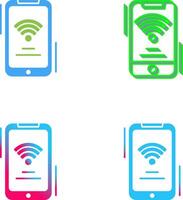 Wifi Signal Icon Design vector