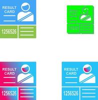 Candidate Results Icon Design vector