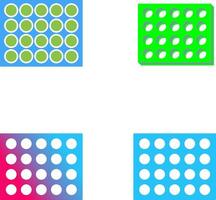 Colored Palette Icon Design vector