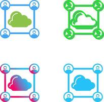 Network Icon Design vector