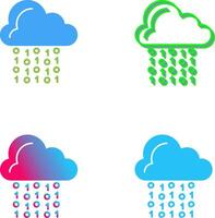 Cloud Coding Icon Design vector