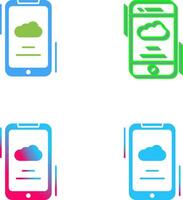 Weather App Icon Design vector