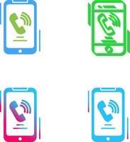 Incoming Call Icon Design vector