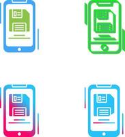 Backup File Icon Design vector