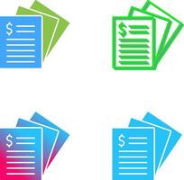 Invoice Icon Design vector