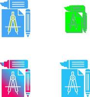 Study Tools Icon Design vector