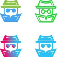 Hacker Icon Design vector