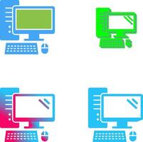 Computer Icon Design vector