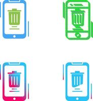 Delete Icon Design vector