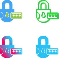 Lock Icon Design vector