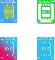 Ssd Icon Design vector