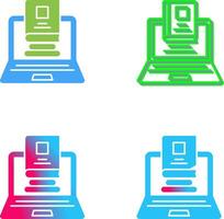 Laptop Icon Design vector