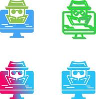 Spyware Icon Design vector