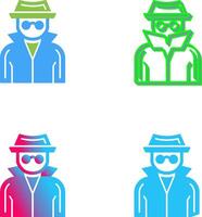 Spy Icon Design vector