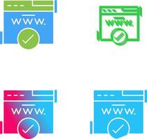 Domain Icon Design vector