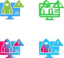 Threat Icon Design vector