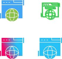 Browser Icon Design vector