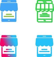 Online Store Icon Design vector