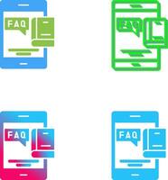 Faq Icon Design vector