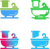 Bathtub Icon Design vector