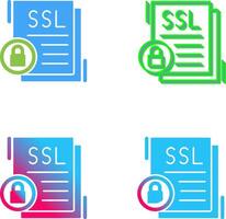 SSL Icon Design vector