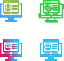 Login Icon Design vector