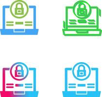 Lock Icon Design vector