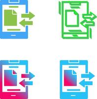 Data Transfer Icon Design vector