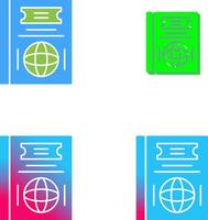 Passport Icon Design vector