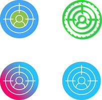 Goal Icon Design vector