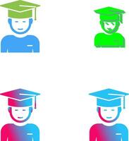 Graduate Student Icon Design vector