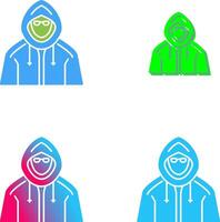 Hacker Icon Design vector