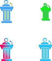 Podium Icon Design vector