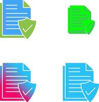 Valid Document Icon Design vector