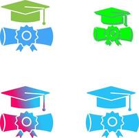 graduación icono diseño vector