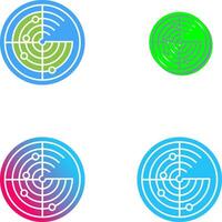 Radar Icon Design vector