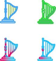 Harp Icon Design vector