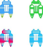 diseño de icono de mochila propulsora vector