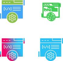 Web Development Icon Design vector