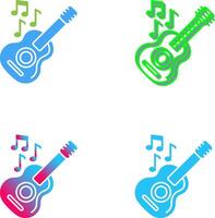 diseño de icono de guitarra vector