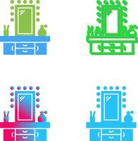 Dressing Table Icon Design vector