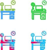 Work Table Icon Design vector