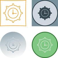 Time Settings Icon Design vector