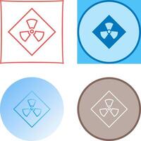 Radiation Icon Design vector